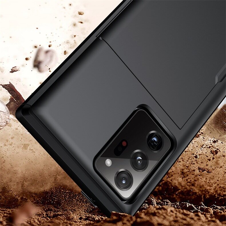 LUOWAN Mobile Phone Cover For Samsung Galaxy Note 20 Ultra/Note 20/Note 10/Note 8 Case Sliding Phone Cover 2-in-1 Anti-fall Phone Protective Cover Could Hold Cards