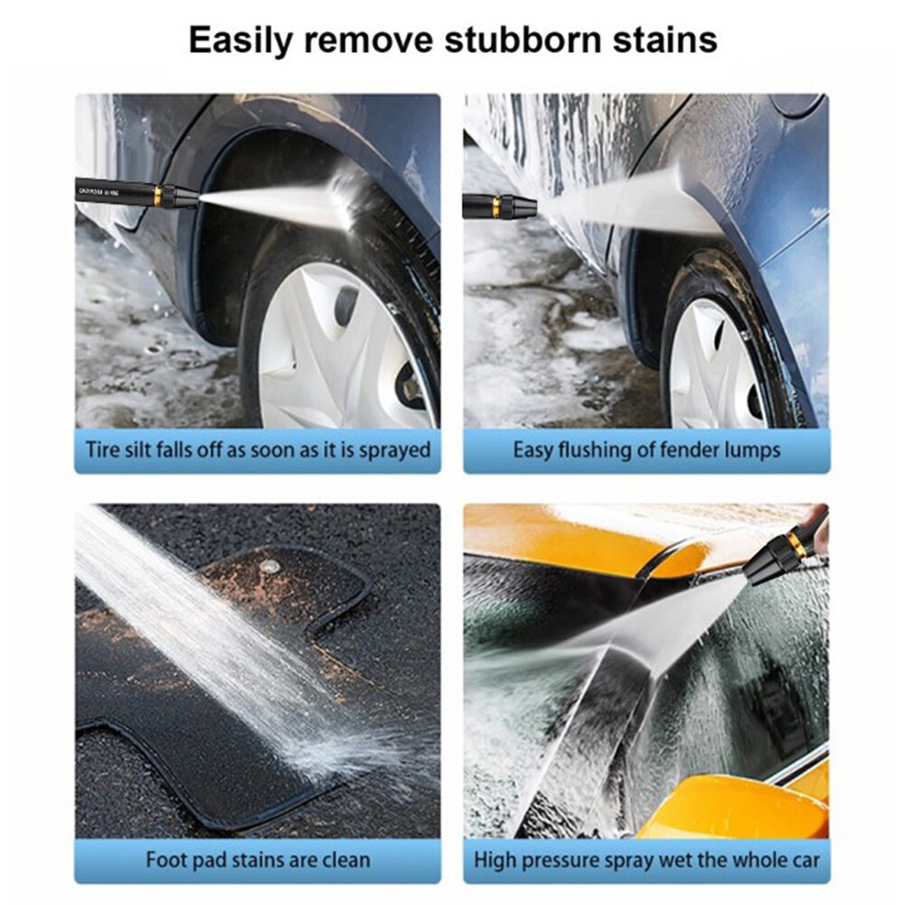 Pressure Washer Nozzle Multi-function Pressure Washer Garden Sprinkler Quick Connect Leak-free Gardening Tool for Car Washing Floor Cleaning