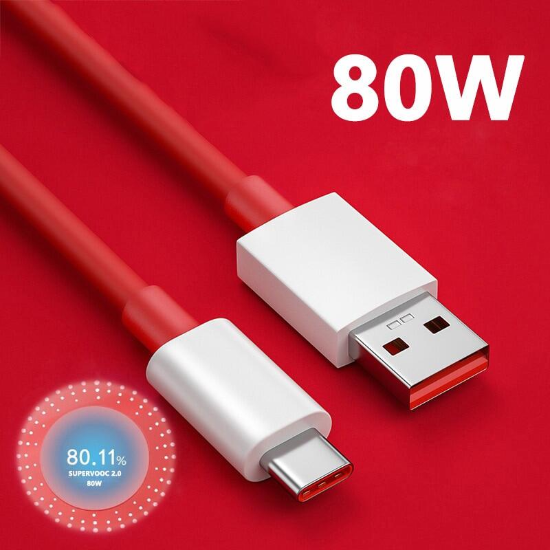 For oneplus 80w supervooc 2.0 fast charger cable usb type c 8a for oneplus 11 11r 10r nord n30 2t 10 pro ace 2 2v