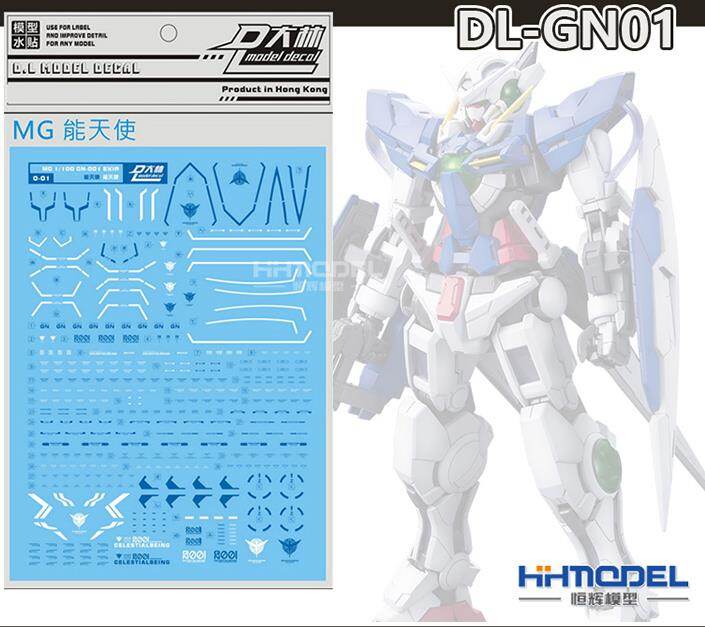 GN01 GUNDAM EXIA stickers decals MG 1/100 EXIA GN001 model kit