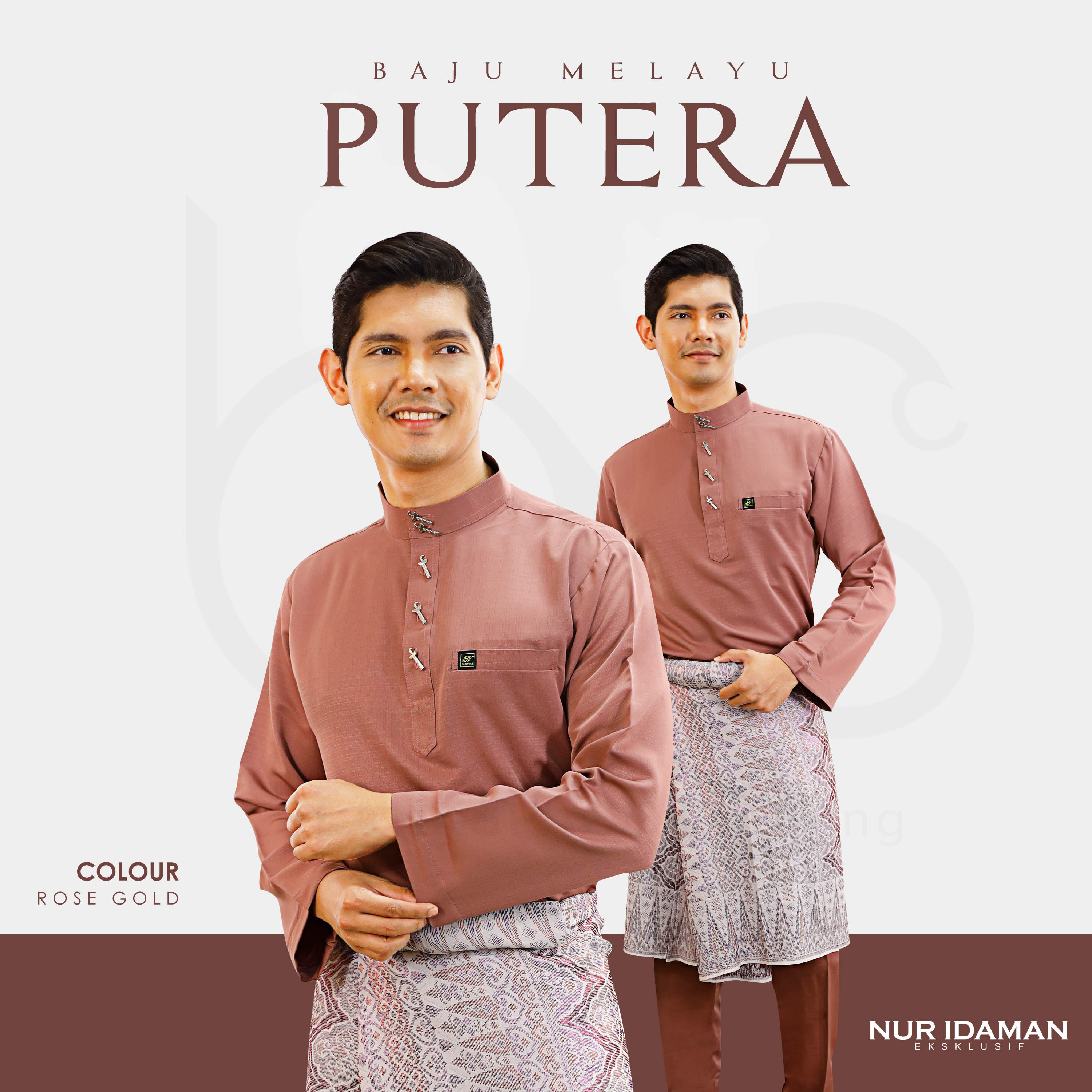 Baju Melayu Rose Gold