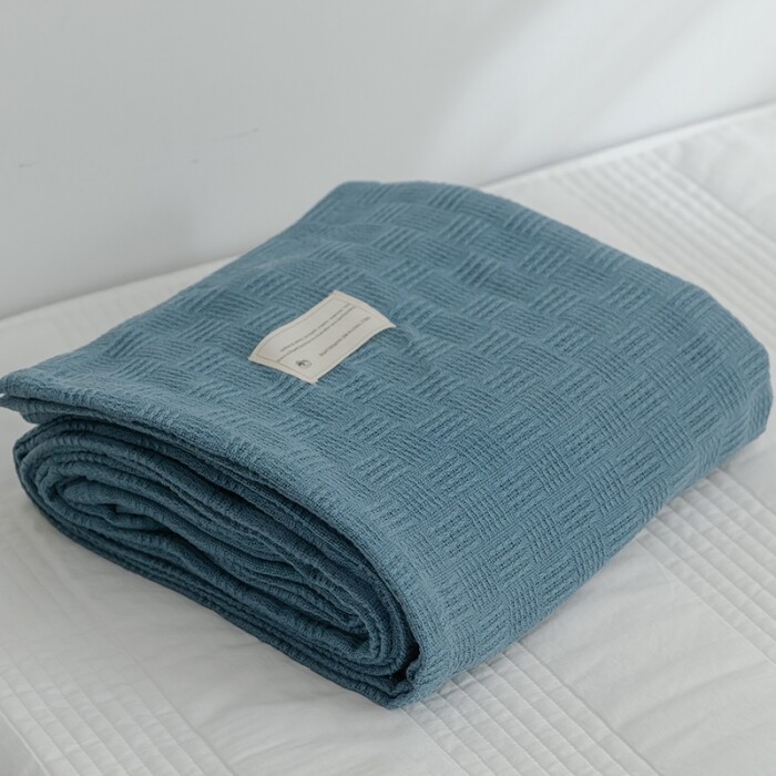 100% Cotton Soft Yarn Wiring Blanket Sofa Cover Throw Blanket King Queen Size Air Conditioning Quilt Bedspread