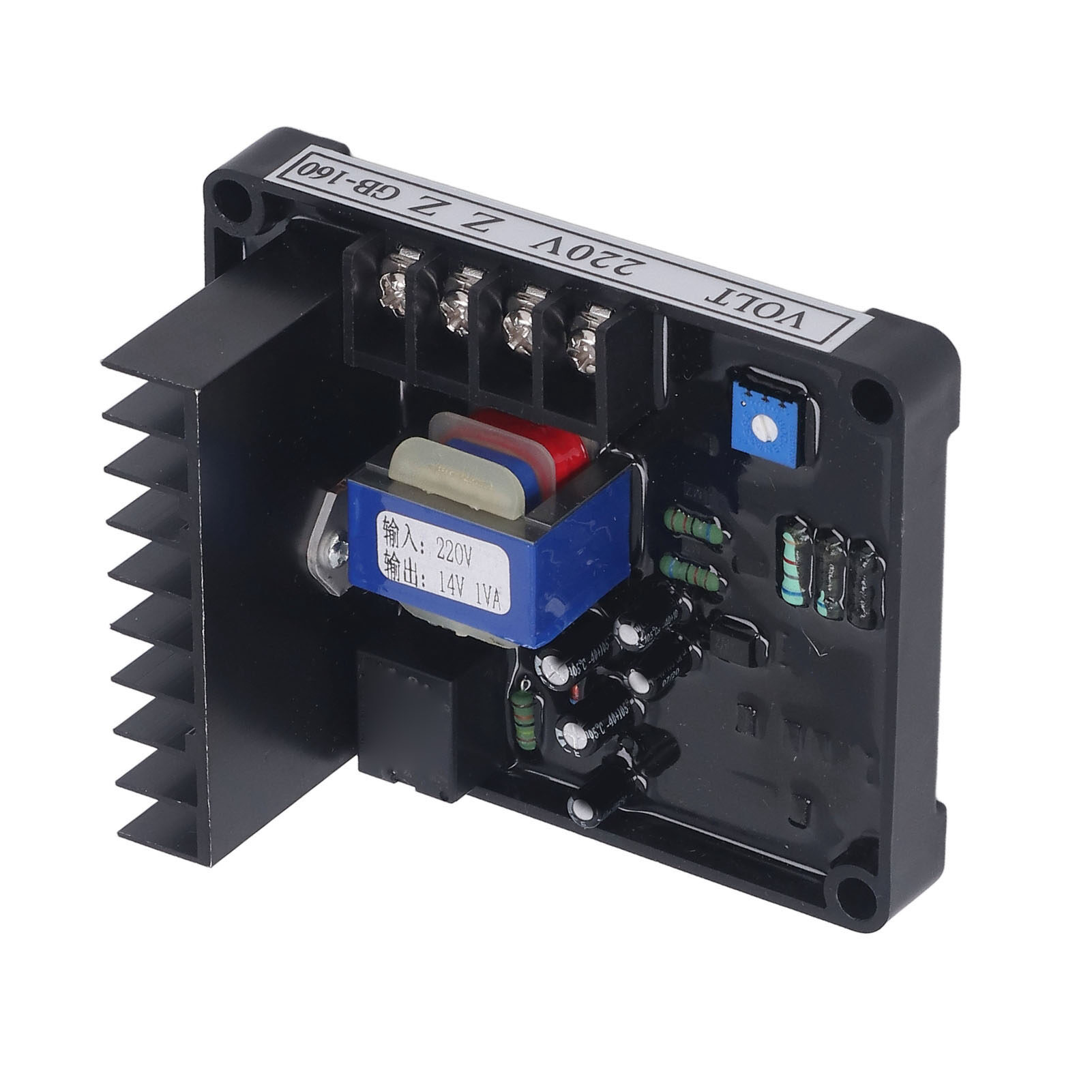 3 Phase Voltage Regulator Board, Flame Retardant Practical 220V Generator Set Automatic Voltage Regulator for Harmonic Excitation