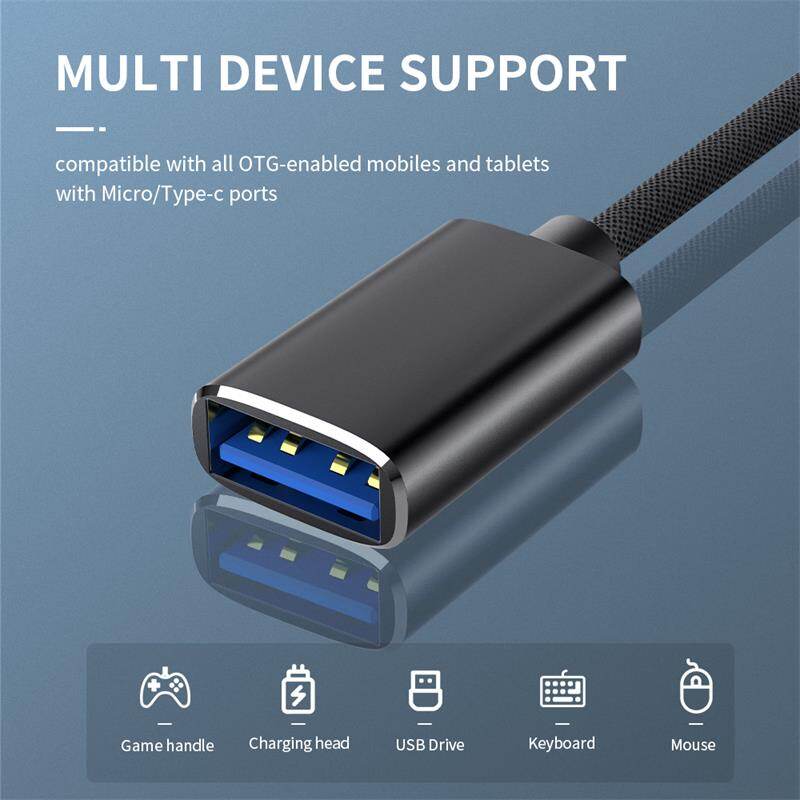 VAORLO Cáp Chuyển Đổi USB OTG 2 Trong 1 Bộ Chuyển Đổi USB Type C Micro USB Sang USB 3.0 Dây Cáp Dữ Liệu Chuyển Đổi Dành Cho Huawei, Cho MacBook U Disk