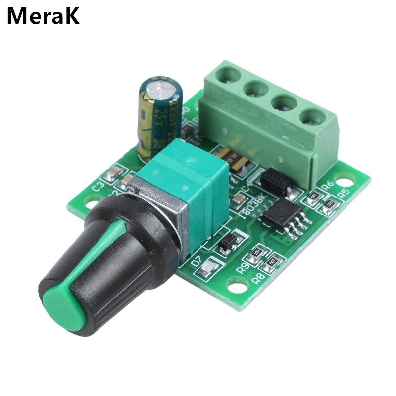 Dc 2a motor speed switch controller pwm adjustable voltage 1.8v 3v 5v 6v 12v motor speed controller