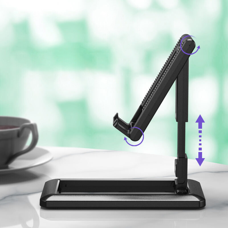 wuyangmin Foldable Tablet Mobile Phone Desktop Phone Stand Holder Adjustable Desk Bracket