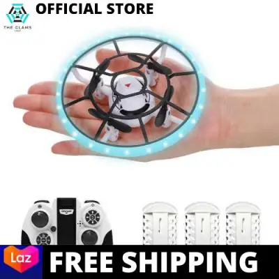 [LAZCHOICE] S122 RC Drone for Kids Adults Mini Drones Round Drone Helicopter Altitude Hold Headless Mode 3D Flip LED Lights RC Quadcopter for Training (White)