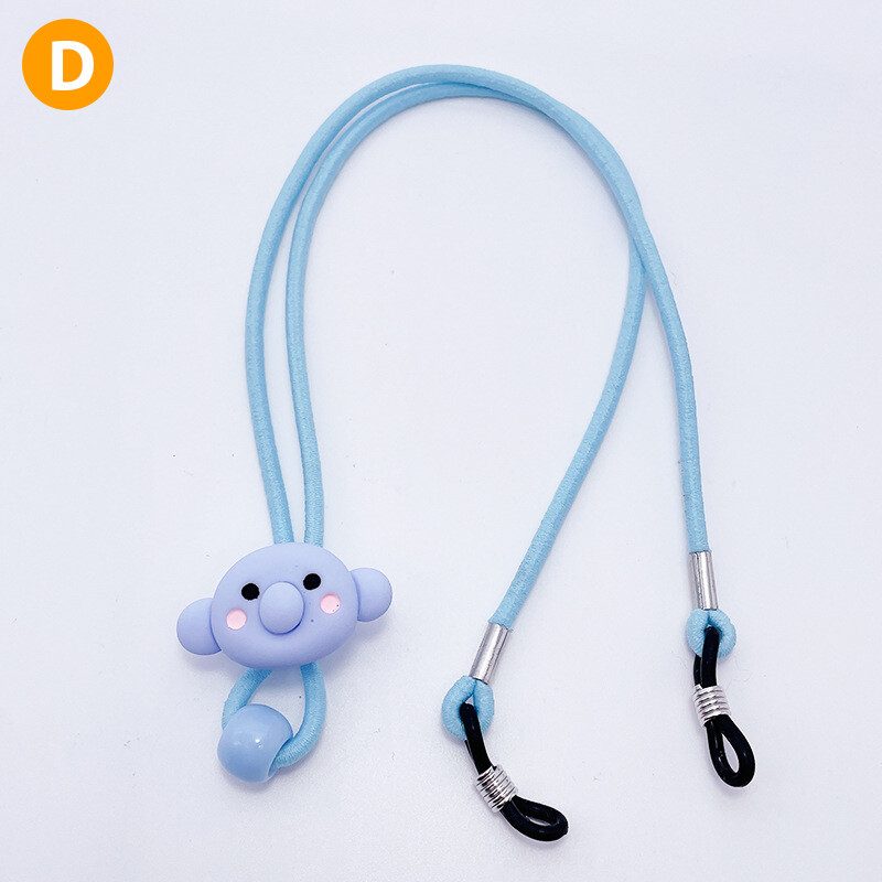 Moito Kids Cute Mask Chains Hanging Neck Rope Colorful Glasses Anti-lost Lanyard Strap
