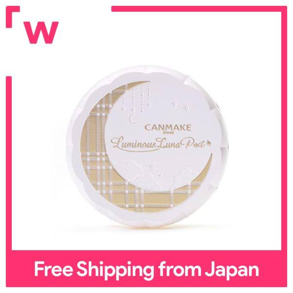 Canmake luminous luna pact g01 light beige 9g cream pact juicy glow cream 2in1 pact 1