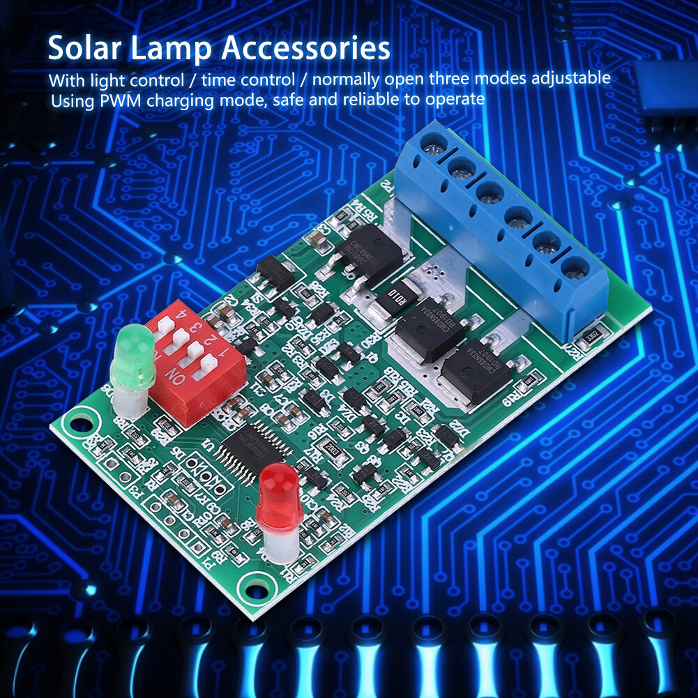 Solar Lamp Panel Circuit Board Controller Module 3A 3.7V/7.4V/11.1V Lithium Battery