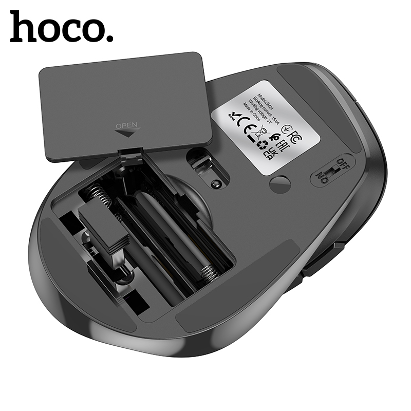 Hoco gm24 chuột không dây dual-chế độ Bluetooth 2.4GHz USB nút bên hông chuột không dây chuột cho máy tính xách tay Chuột không dây
