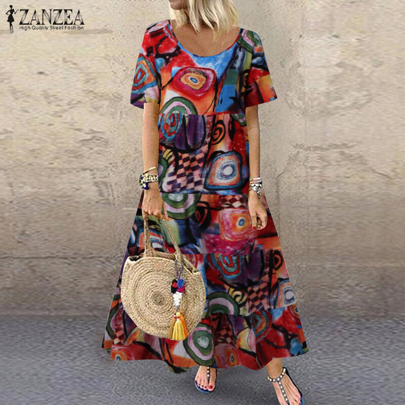 beach maxi dress with sleeves