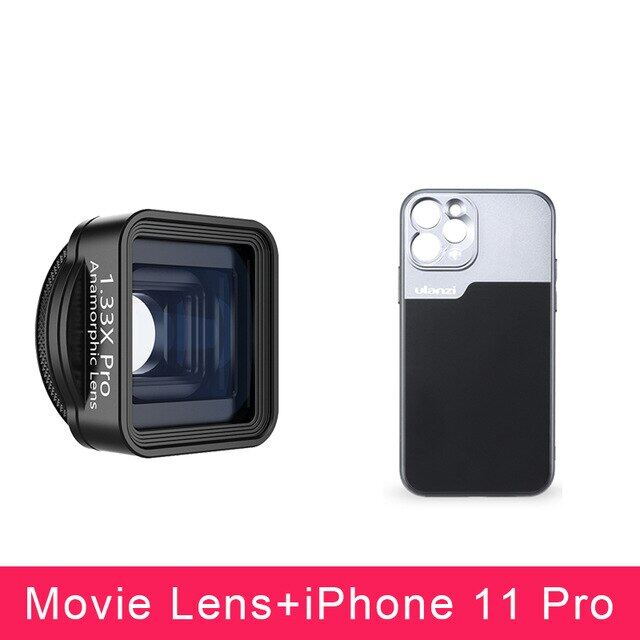 1.33X Pro 17มม.Anamorphic Lens กว้างกระจกหน้าจอสำหรับ iPhone 12 Pro Max