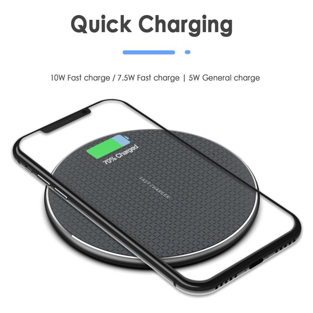Ulight Wireless Charger 10W for Samsung Galaxy S9 S8 S8 Plus Note 8 Note 5 S7 Edge