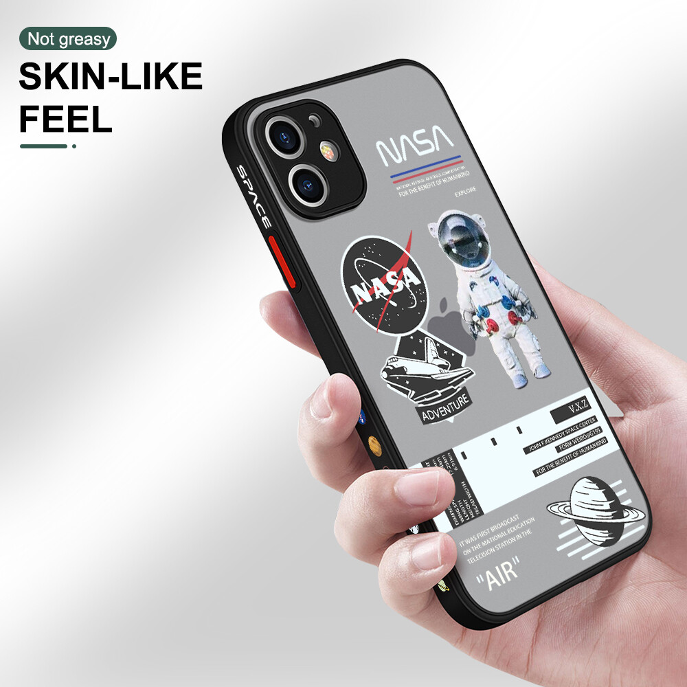 Ốp Hontinga Mới Ốp Lưng Cho Xiaomi Redmi Note 10 Note 10S /Redmi Note 10 Pro Ốp Lưng Điện Thoại Trong Suốt Thiết Kế Họa Tiết Cạnh Bên Của Phi Hành Gia Vũ Trụ Mỹ NASA Vỏ Bọc Bảo Vệ Máy Ảnh Ống Kính Toàn Bộ Cho Nam dành Cho Bé Gái