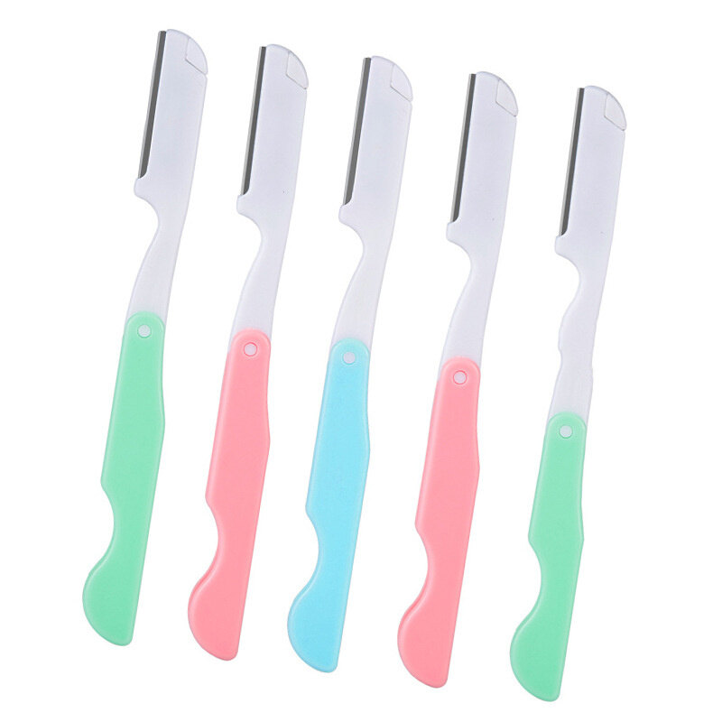 Portable Eyebrow Trimmer Foldable Facial Hair Remover Blades Makeup Eye Brow Shaper Shaver Beauty Tools