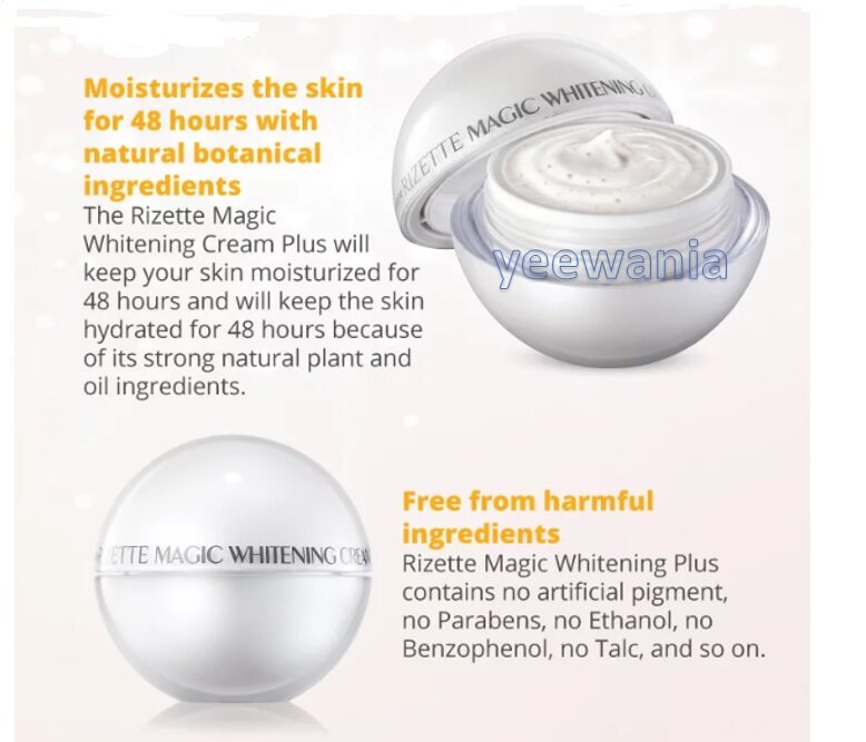 Rizette Magic Whitening Cream Plus 50g Lazada