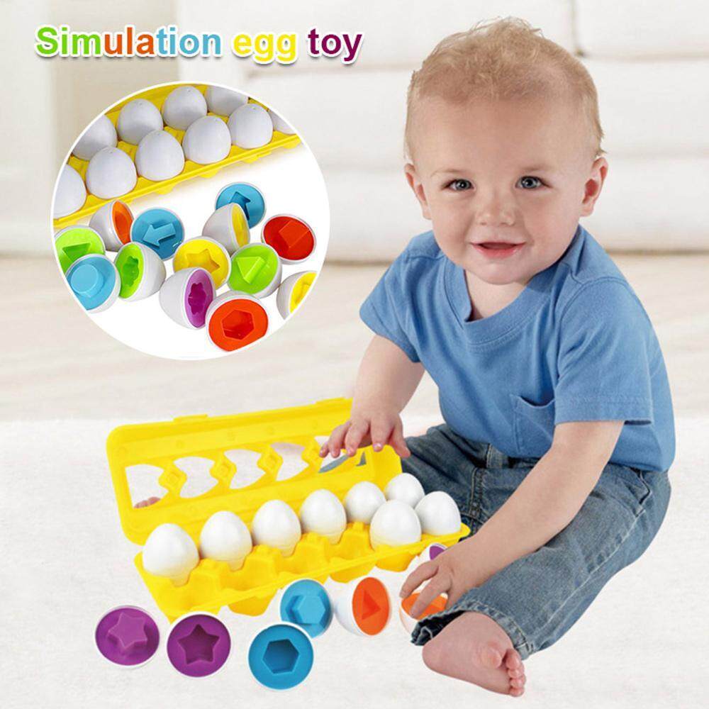 Color Matching Egg Set Toddler Toys Educational Color Number Recognition Toy W