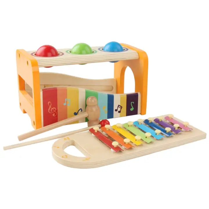 hape xylophone and hammer toy