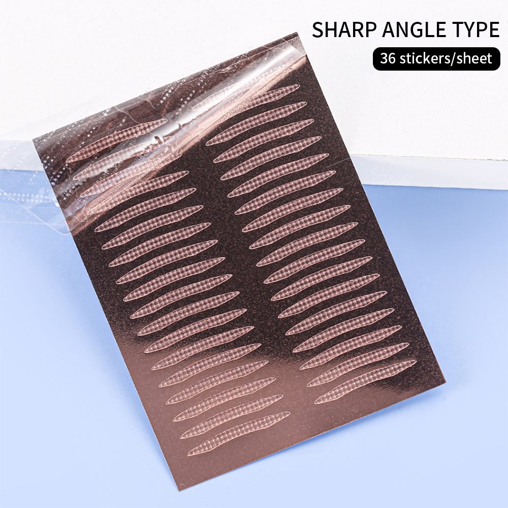 36/40Pcs Invisible Double Eyelid Tape Self-Adhesive Transparent Eyelid Stickers Slim/Wide Waterproof Fiber Stickers