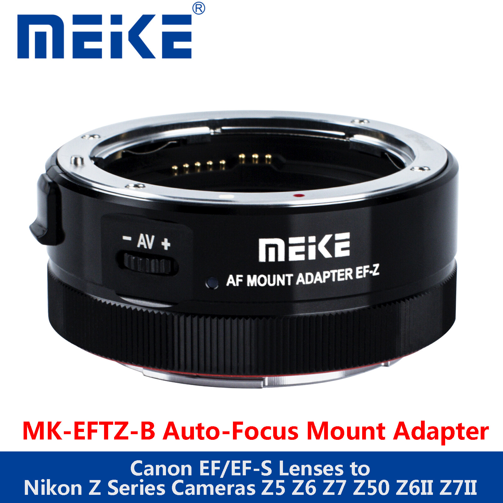Meike MK-EFTZ-B Auto-Focus Mount Adapter for Canon EF/EF-S Lenses