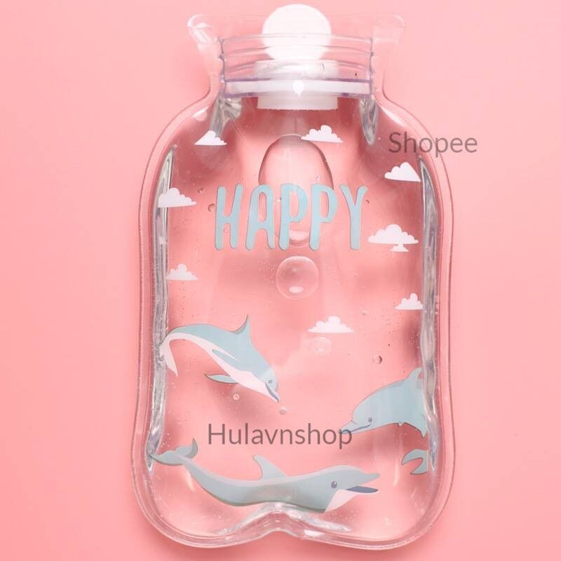 Túi Sưởi Chườm Nóng Lạnh Mini Trong Suốt cầm tay