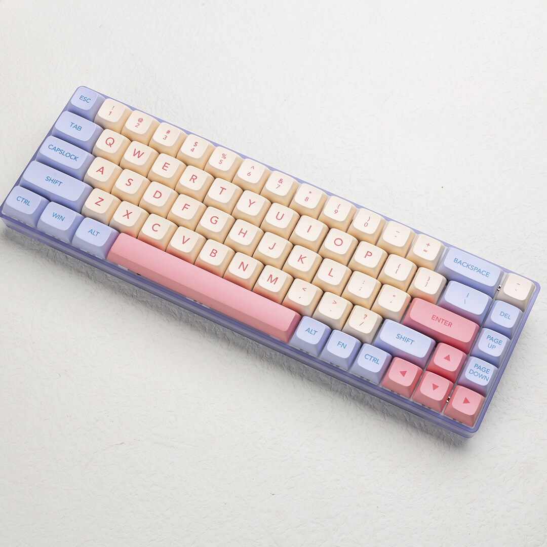 Nắp Phím Chủ Đề Marshmallow 132 Phím Nắp Phím Subbed Nhuộm PBT Cấu Hình XDA Cho Bàn Phím Cơ Cherry MX Switch RK61/Anne Pro 2/GK61