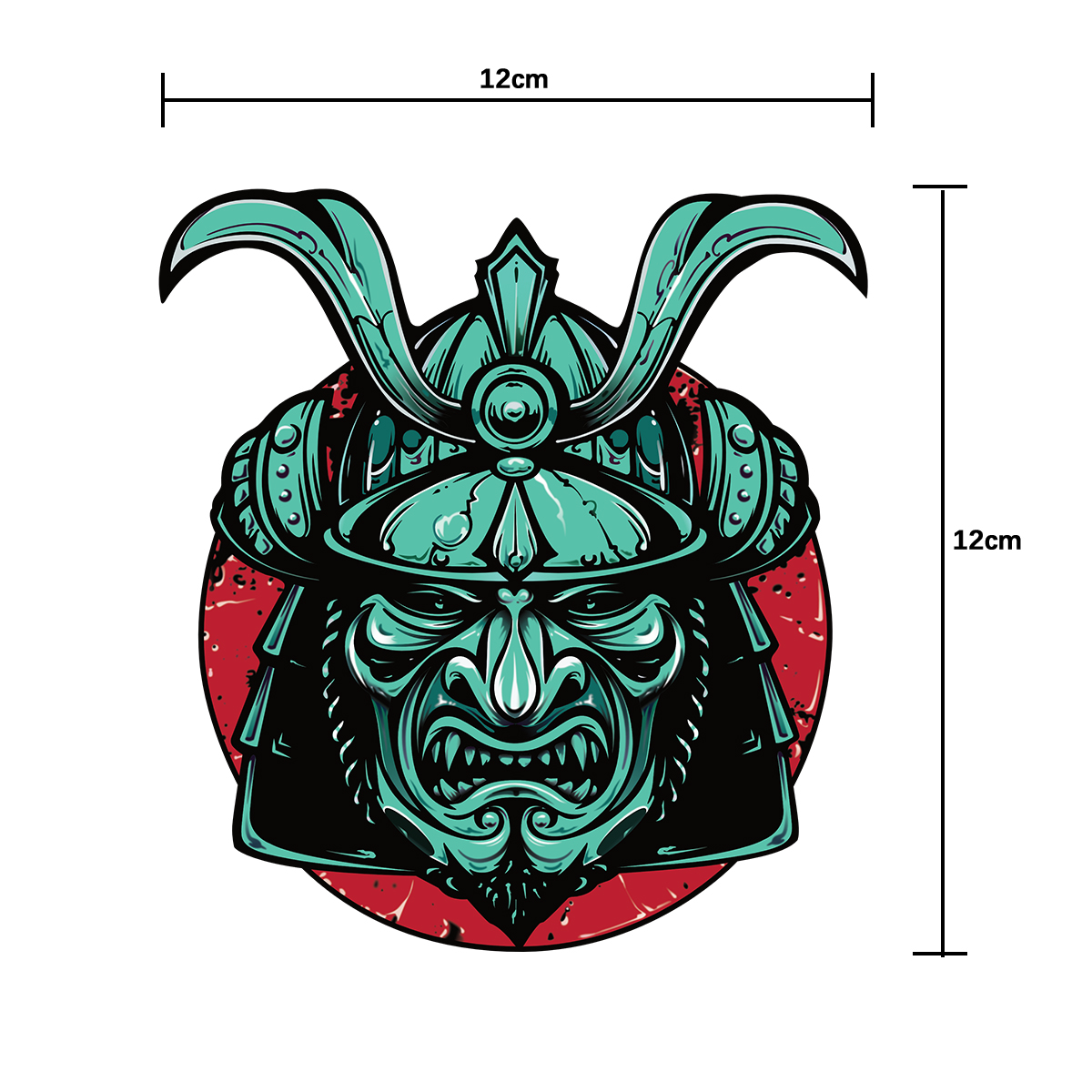JDM Reflective Car Sticker Japanese Samurai Waterproof Scratch Decal