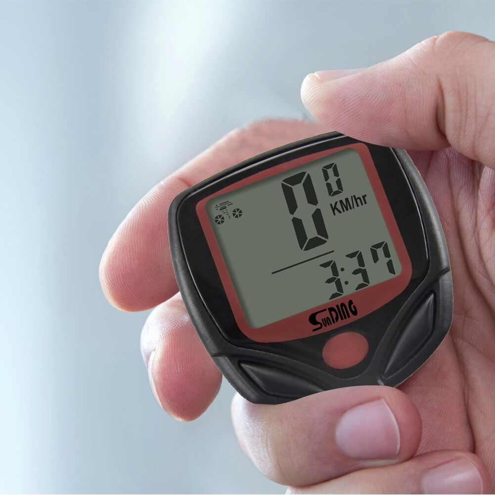 548B Waterproof MTB Bike Wire Speedometer Cycling Digital LCD Display Stopwatch Timer Odometer