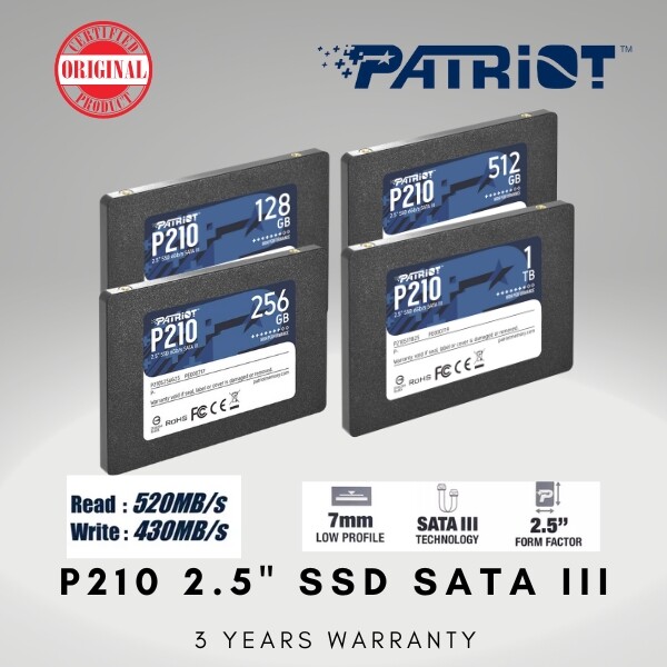 Patriot SSD SATA III Internal SSD 6Gb/s Laptop Desktop Hard