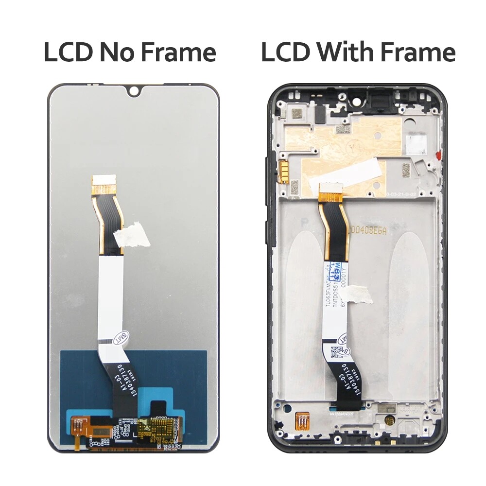 6.3'' lcd cho Xiaomi Redmi Note 8 m1908c3jh m1908c3jg m1908c3ji Bộ lắp ráp Bộ số hóa cảm ứng thay thế với dụng cụ miễn phí + Keo