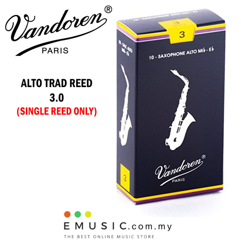 Vandoren Paris Traditional Alto Saxophone Reed 3.0 - Single Reed Malaysia