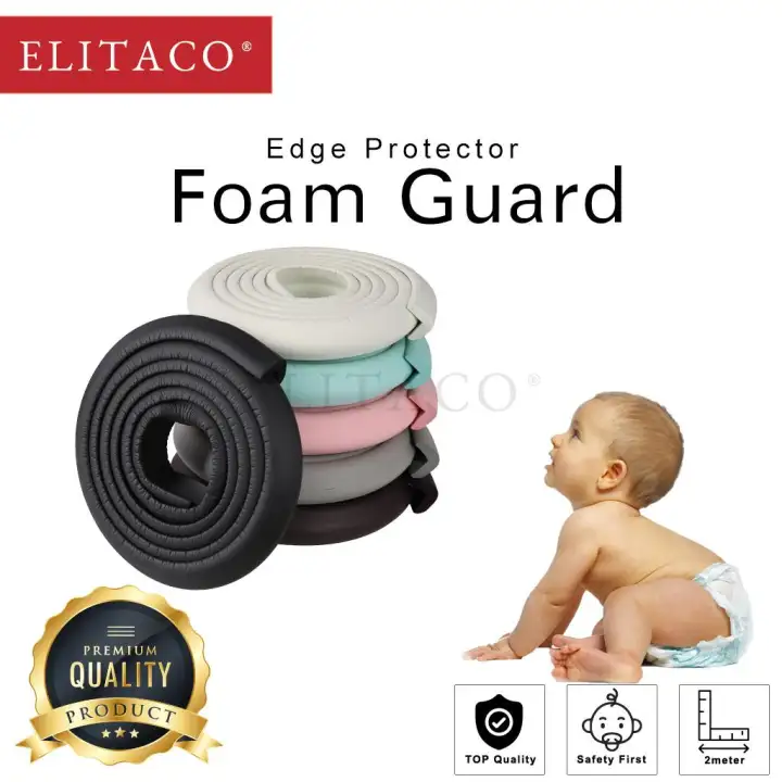 Elitaco 2m Baby Edge 24mm Corner Edge Protective Pads Child Foam
