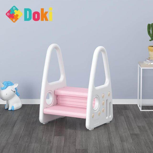 Doki Toy Multi-Ftion Child Safety Increased Double Foot Stool Baby Antiskid Baby Birthday Gift Shoes Or Stool Step Stool