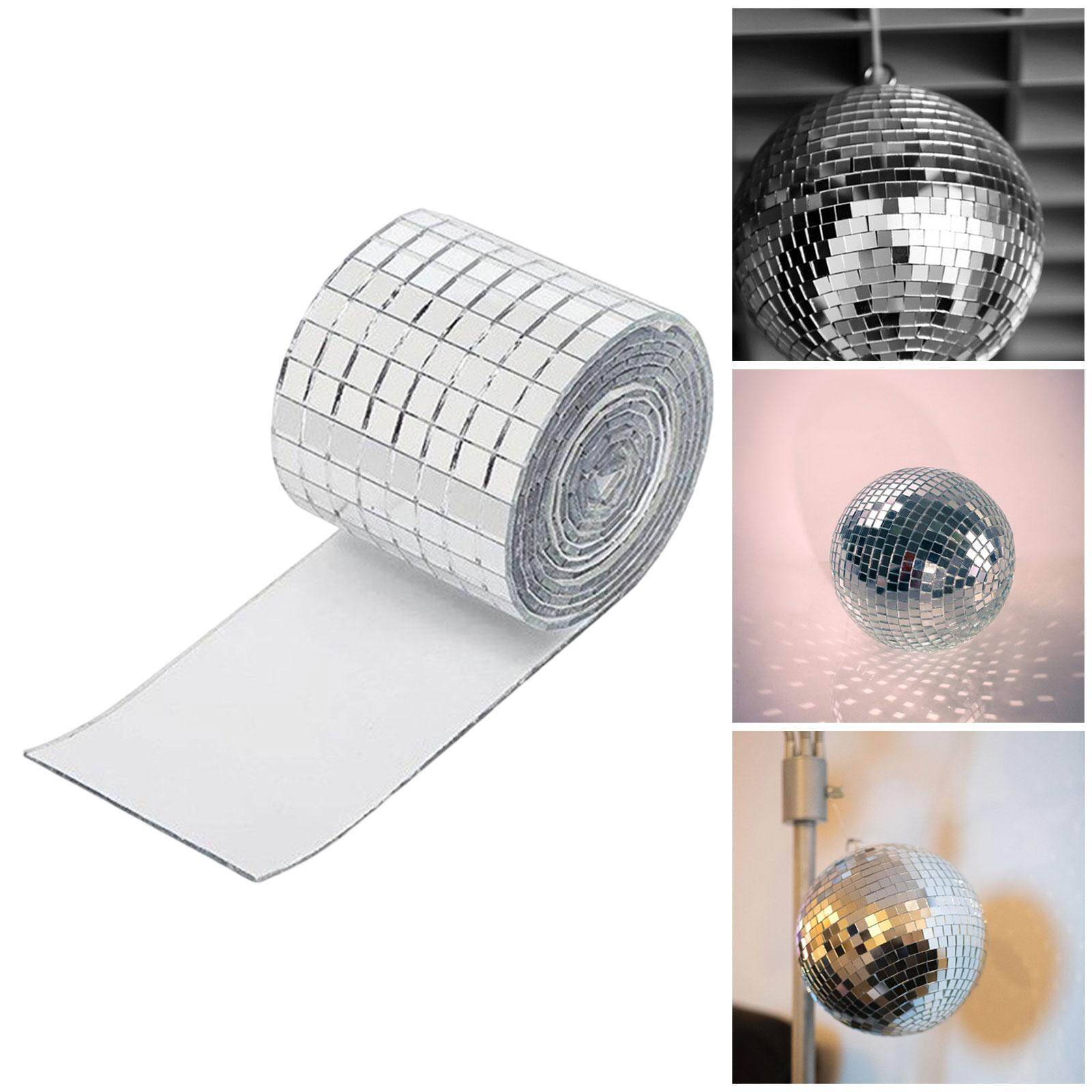 Hisiya Mirror Mosaic Tiles for Crafts Mini Mosaic Stickers Mosaic Pieces for DIY Disco