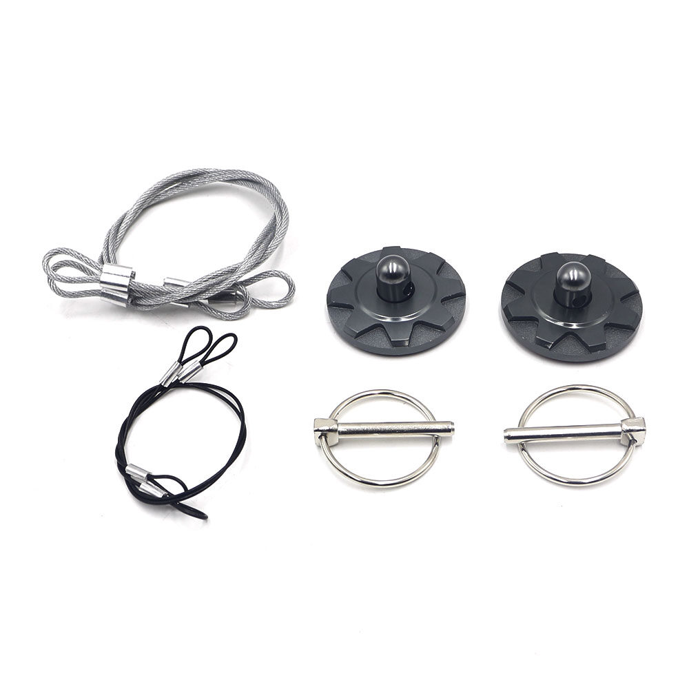 New Universal CNC Billet Aluminum Racing Hood Pin Appearance kit Hood