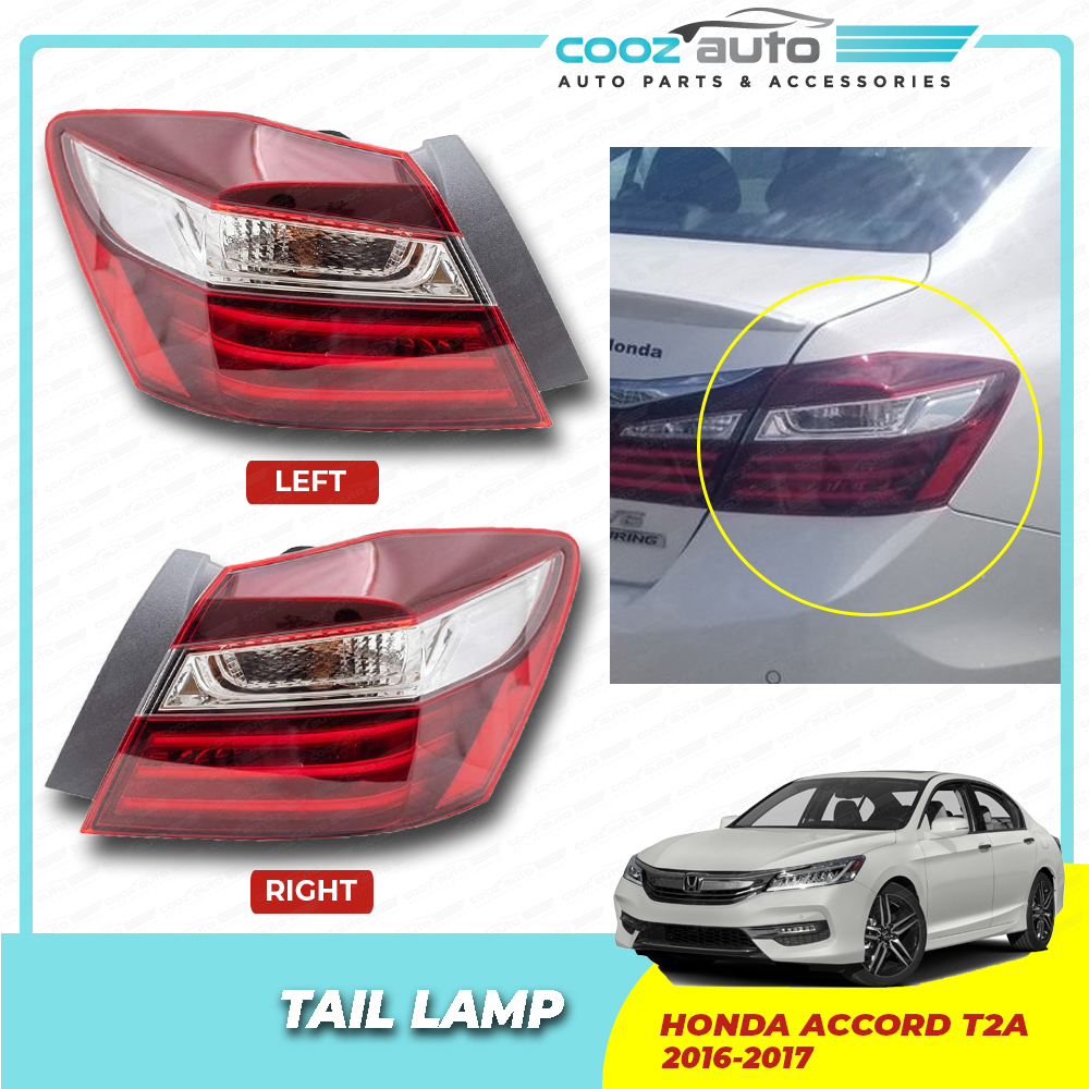 For 2016-2017 Honda Accord Right Tail Light LED Passenger Side