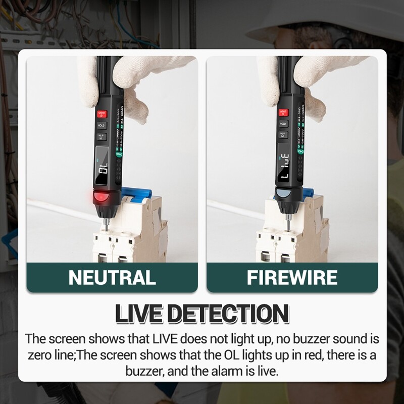 Aneng A3008 Digital  Professional  Multimeter 6000 Counts Capacitor Tester Min Electrical Instruments AC / DC Voltage