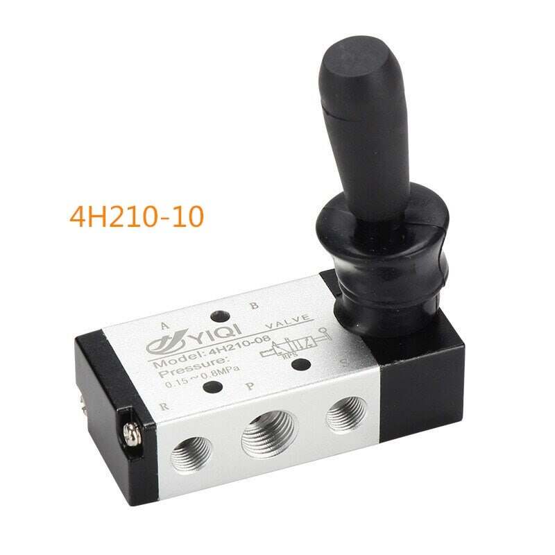 5 Way Pneumatic Air Hand Lever Operated Valve Solenoid,Manual Control