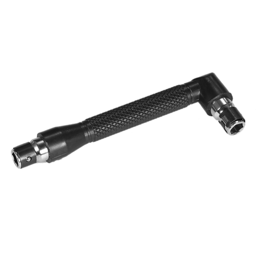 L-shaped Angle Socket Wrench 1/4 Inch Screwdriver Bits Holder Double-head Tool