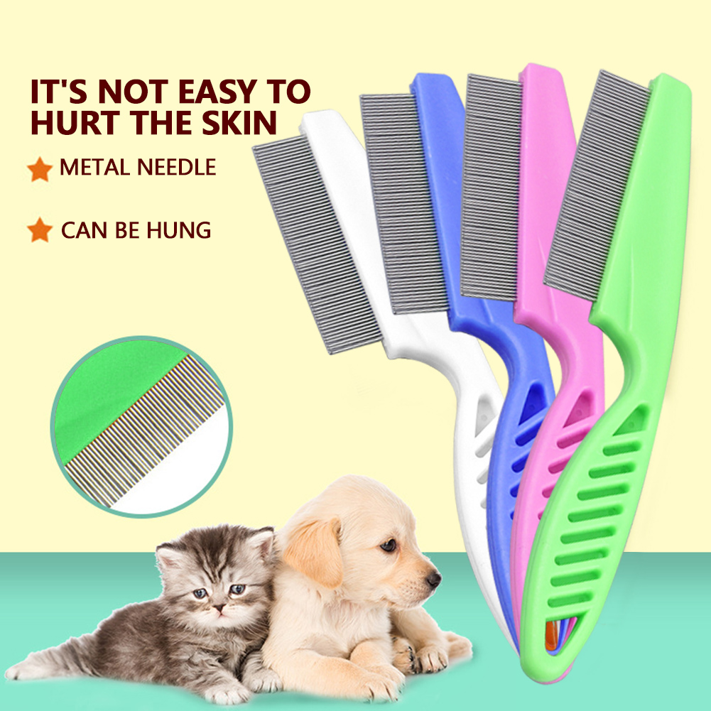Portable Pet Hair Comb Protect Flea Comb for Cat Dog Puppy Pet Stainless Steel Comfort Flea Hair Grooming Comb