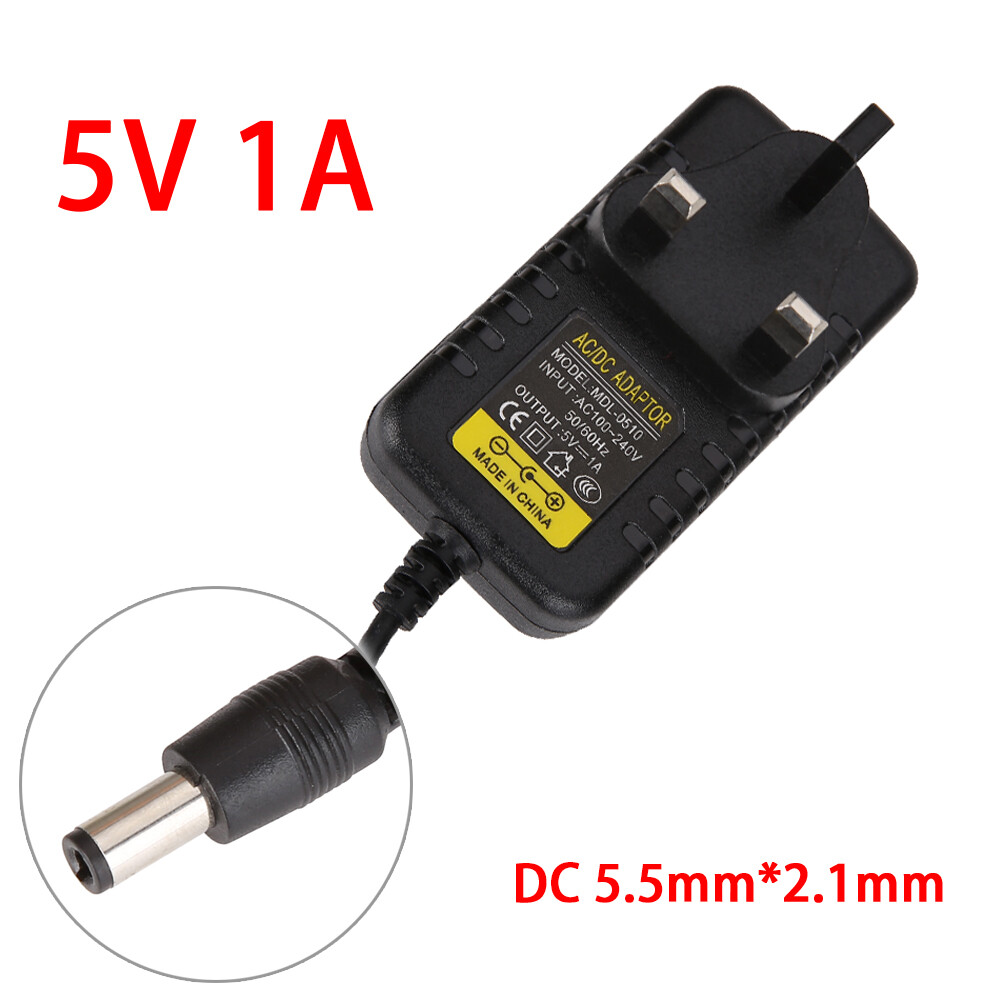 AC to DC 5.5mm*2.1mm 5.5mm*2.5mm 5V 1A Switching Power Supply Adapter