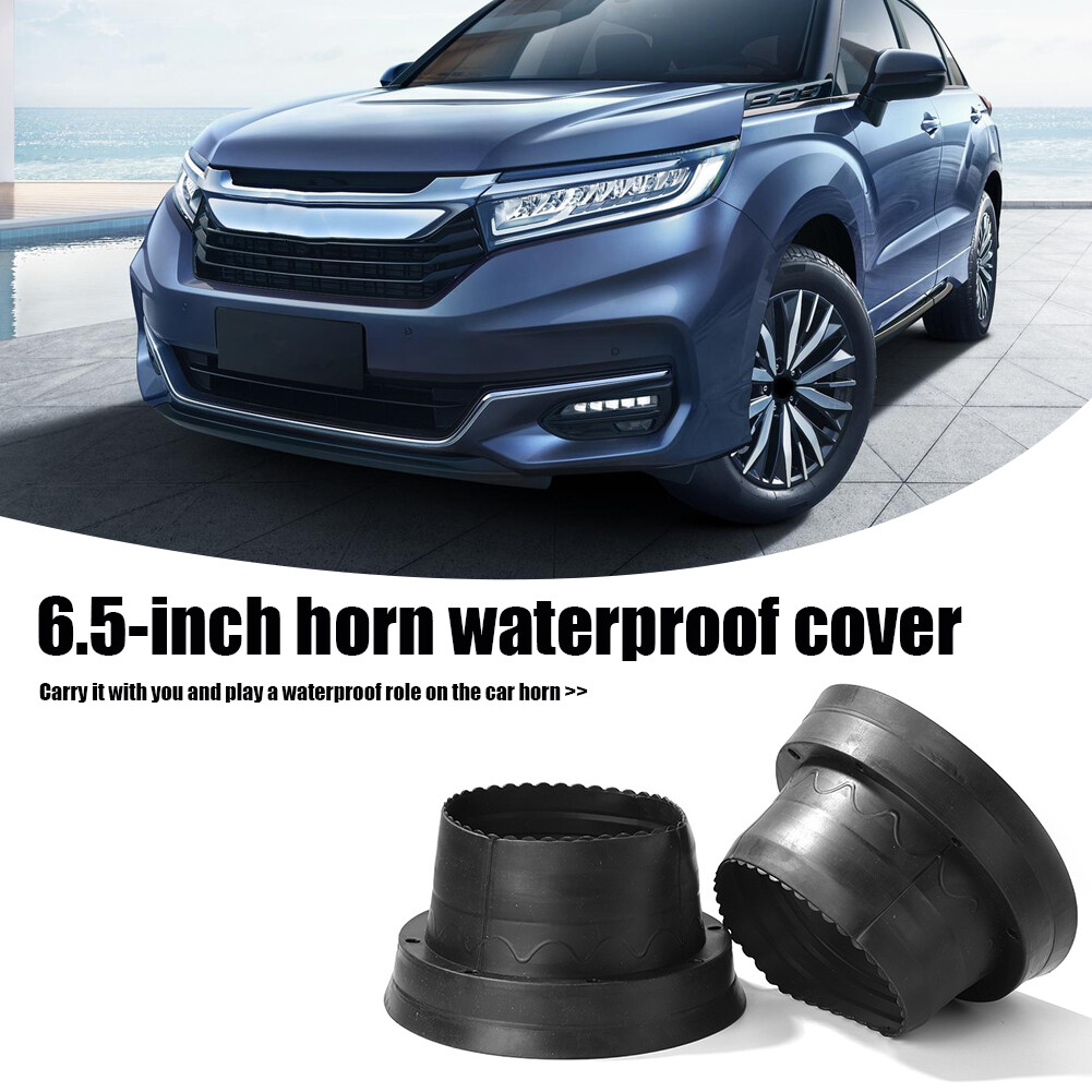 2 Cái Bọc Loa Xe Hơi Chống Nước 6,5 Inch Miếng Đệm Sừng Bằng Silicon Mềm Có Thể Gập Lại