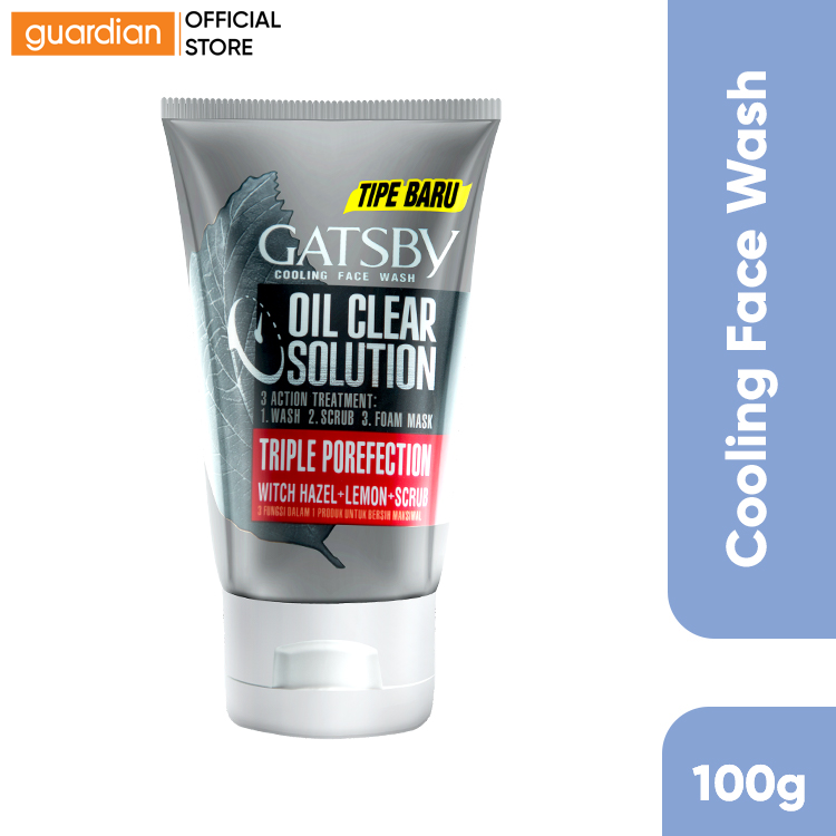 Gatsby Oil Clear Solution Triple Porefection Cooling Face Wash 100G