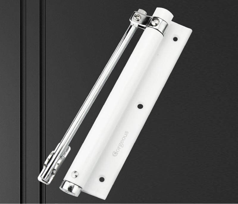 Cửa nhà tự động đóng đơn giản mùa xuân tắt tiếng đàn hồi tàng hình cửa bản lề