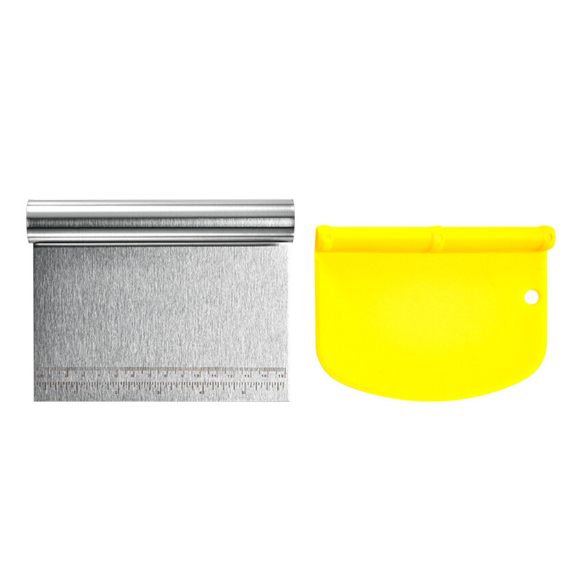 1pc Kitchen Dough Scrapers Bread Dough Cutter Plastic Baking Spatulas Bakery Scraper Household Baking Supplies