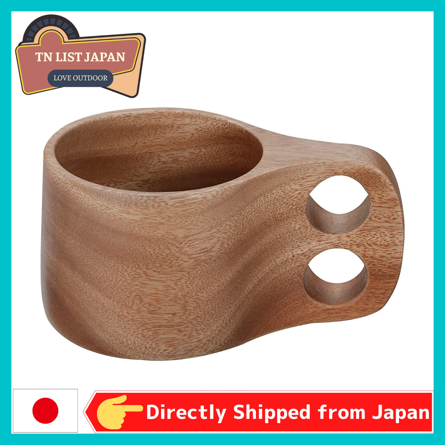 Vận Chuyển Trực Tiếp Từ Nhật Bản CAPTAIN STAG Wood Breath Mug 280Ml UP-2605