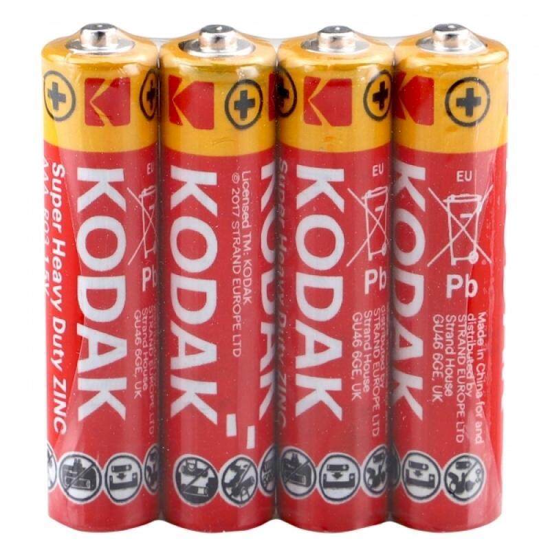 60PCS GENUINE KODAK Zinc AAA Super Heavy Duty Battery 1.5V - K3AHZ-S4 Malaysia