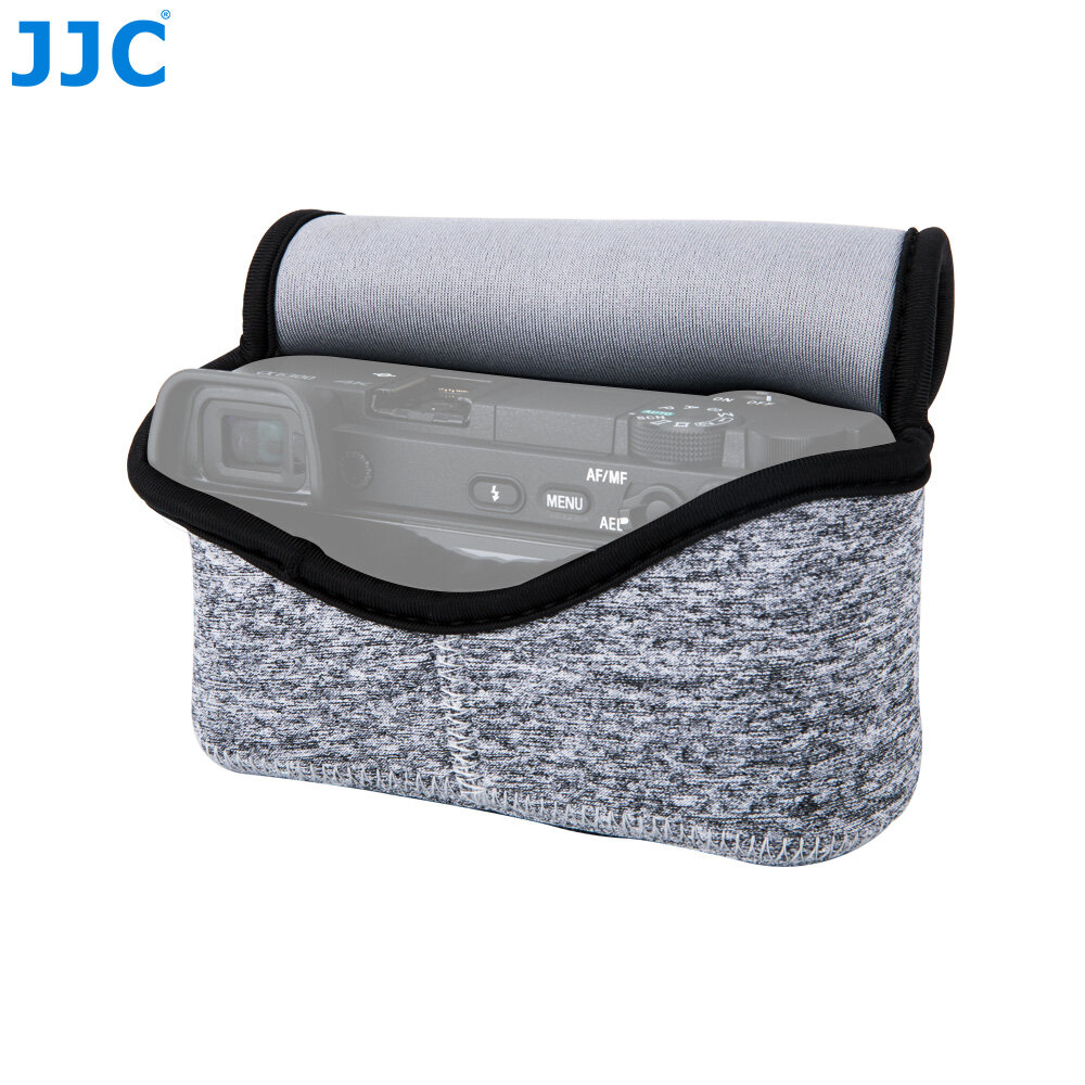 JJC Neoprene Camera Pouch Bag Protective Sleeve Case for Sony ZV-E10 A6500 A6400 A6300 A6100 A6000 A5500 A5100,Canon Powershot SX510 HSM,G1XM Mark III,Fujifilm X30,Olympus EPL7 EPL6 EPL5,Sigma FP Lens