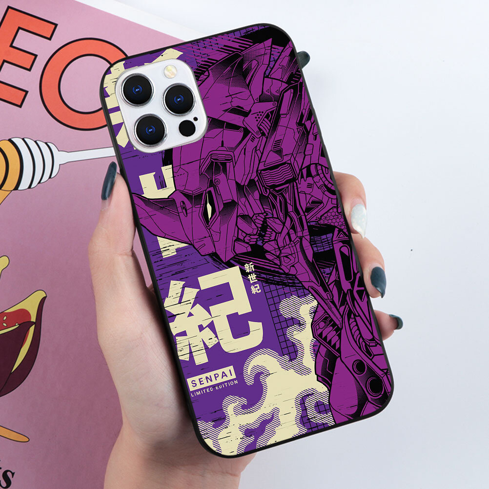 Cartoon Anime Neon Genesis Evangelion Phone Case For Iphone 13 Pro Max 11 Pro Max Iphone 13 Mini